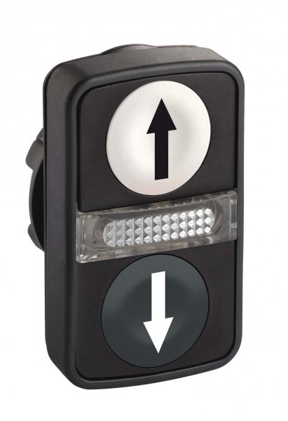 SE XB5 Головка кнопки двойная с маркировкой + LED ZB5AW7A1724