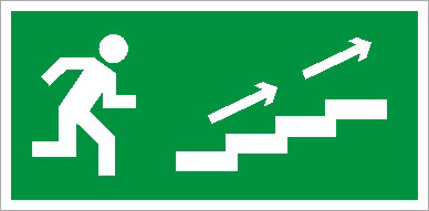 Купить СТ ПЭУ 006 По ленице вверх направо (242х50) PC-M /комплект, 2шт./ пиктограмма