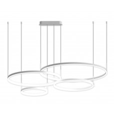 Kink Light 08204,01PA Подвес Тор белый w150*100 (d40+60+80+100) h150 Led 174w (4000k) диммируемый с пультом ДУ