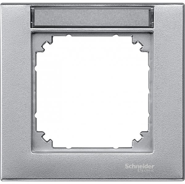 SE Merten SM Алюминий Рамка 1-ая с полем для надписи (MTN476160)