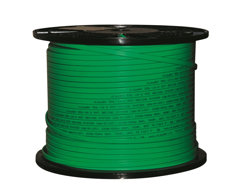 Кабель для обогрева труб без защитного экрана xLayder EHL30-2, 30 Вт/м2