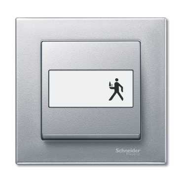 Купить SE Merten SM Алюминий Клавиша 1-ая, с полем для надписи MTN433360