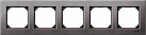 Купить SE Merten SM M-Elegance Серый родий Рамка 5-ая MTN403514