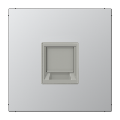 JUNG Плата (фиксация защёлкиванием) для одного модуля металл алюминий AL1969-1WE