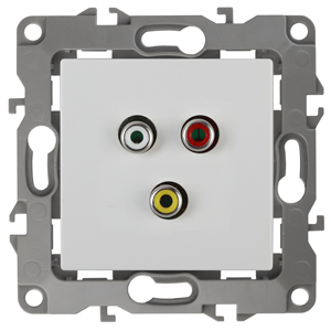 ЭРА 12-3113-01 Белый Розетка RCA, IP20, 12