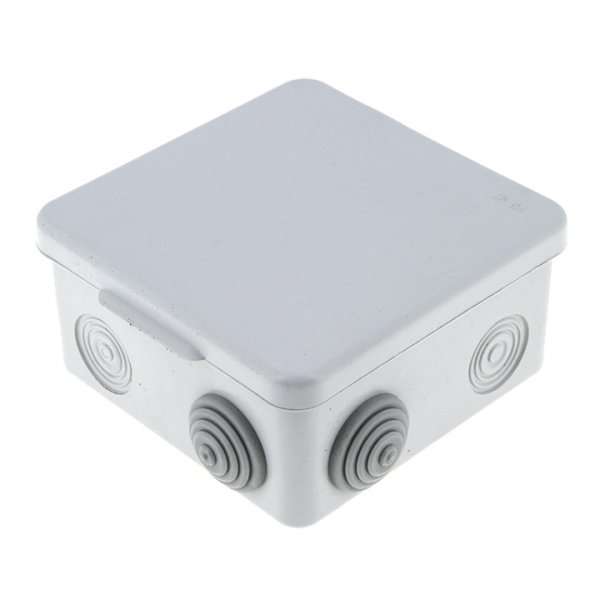 EKF PROxima Коробка распределительная КМР-030-014 с крышкой (100х100х50), 10 мембр. вводов IP55