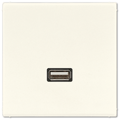 JUNG Мультимедиа разъём, слоновая кость MALS1122
