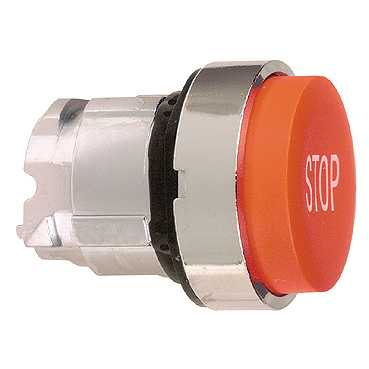 Купить SE XB4 Головка для кнопки 22мм красная с маркировкой "STOP" ZB4BL434