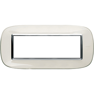 BT Axolute Белая карамель Рамка 6 мод эллипс HB4806DB