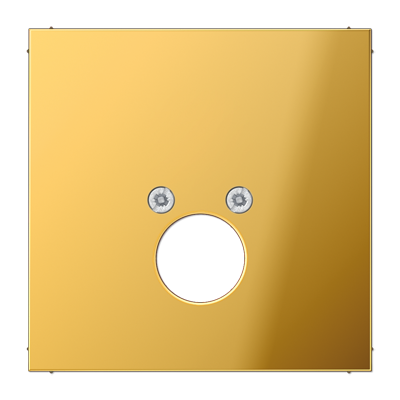 JUNG Крышка для одного гнезда подключения громкоговорителя металл цвета золота GO2962-1