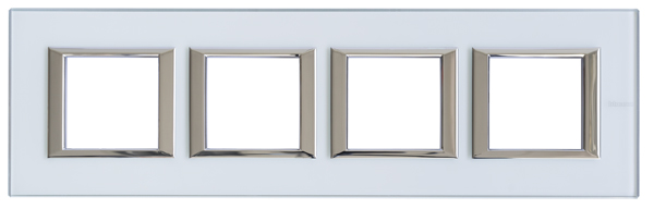 BT Axolute Кристалл Рамка 2+2+2+2 мод прямоугольная (надпись горизонтально) HA4802M4HVKA
