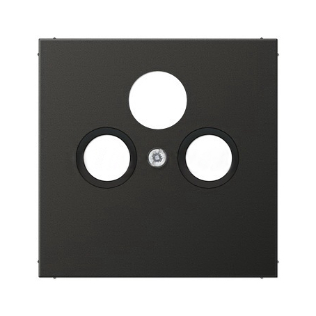 JUNG EcoProfi Черный матовый Накладка для розетки TV-FM-SAT EP561BFPLSATSWM