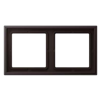 Jung LS-Zero Алюминий темный  Рамка 2-постовая LSZAL982BFD