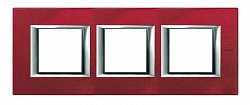 Купить BT Axolute Рубин Рамка 2+2+2 мод прямоугольная (надпись горизонтально) HA4802M3HRC