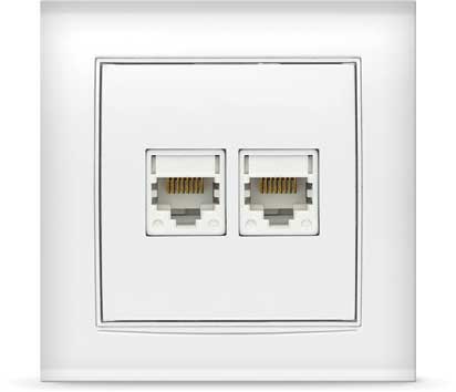 UNIVersal "Бриллиант" розетка Бел комп. 2-ая 1079