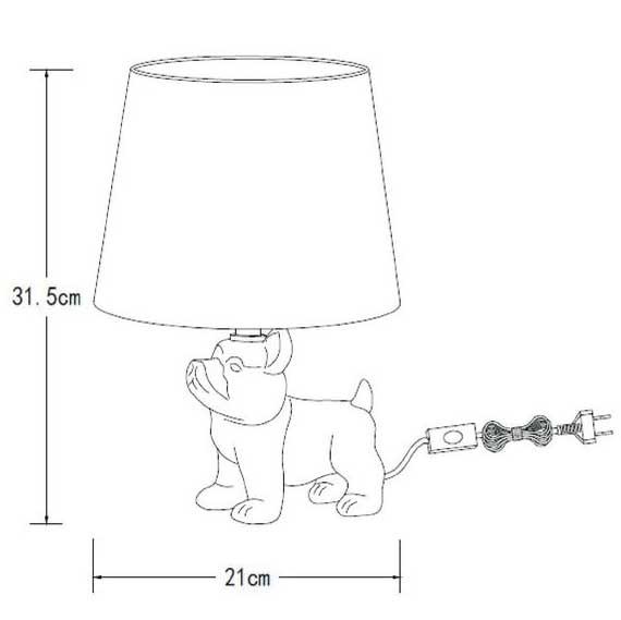 Купить Lucide EXTRAVAGANZA SIR WINSTON Черный Настольная лампа 13533/81/30