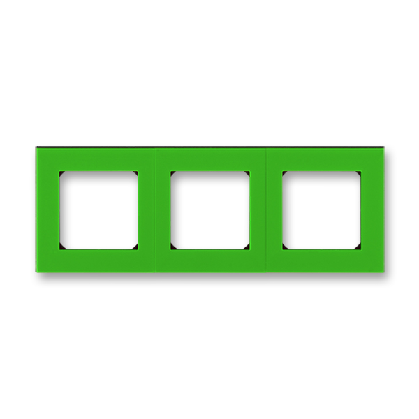 ABB EPJ Levit зелёный / дымчатый чёрный Рамка 3 поста 2CHH015030A6067