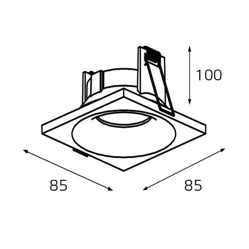 Купить Italline Встраиваемый светильник IT07-7011 white