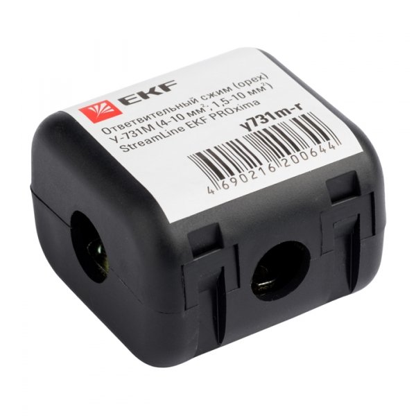 EKF PROxima Ответвительный сжим (орех) У731М (4-10 мм2; 1,5-10 мм2) розничный стикер StreamLine