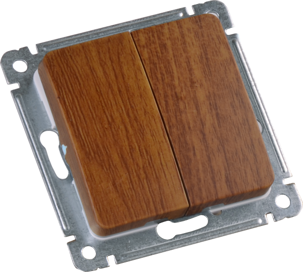 Hegel Мастер внутр Дуб ВС10-451-05 Выключатель 2-клавишный, механизм