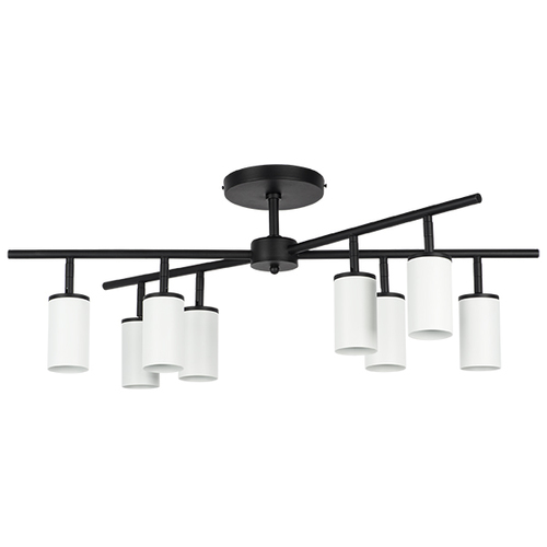 Lightstar LR728368 Люстра RULLO 8х50W GU10 ЧЕРНЫЙ/БЕЛЫЙ (571728+214436-8), шт