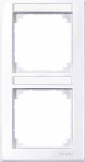 Купить SE Merten SM Бел Актив Рамка 2-ая с полем для надписи вертикальная (MTN470225)