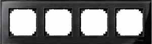 Купить SE Merten SM M-Elegance Стекло Черное кальцит Рамка 4-ая MTN404403