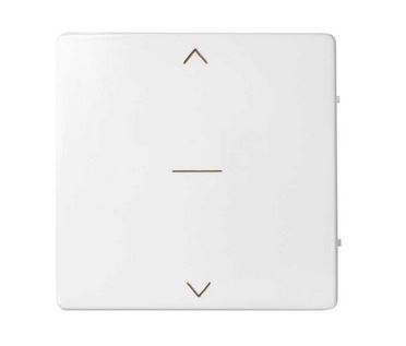 Simon S82 Concept Матовый белый, Клавиша для трехпозиционного выключателя жалюзи с пиктограммой "стрелки" 8200033-090