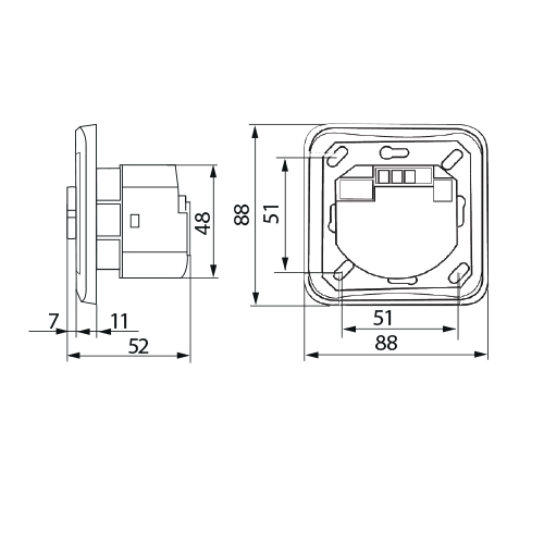 Купить BEG Механизм Датчика присутствия настенный 120°, дальность 10м., с функ. ориентир. освещ, IP20 94325