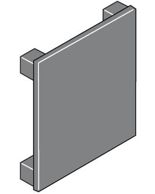 ABB IS2 Заглушка отверстия 72x72мм для щитовых приборов (10шт) EV1135