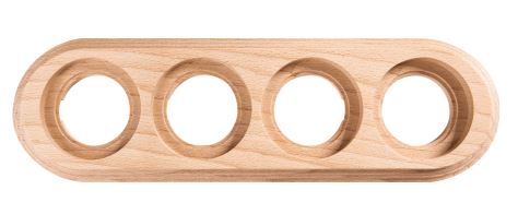 BIRONI Лизетта Бук Натурэль Рамка 4-ая на бревно 220мм BFC22-640-10