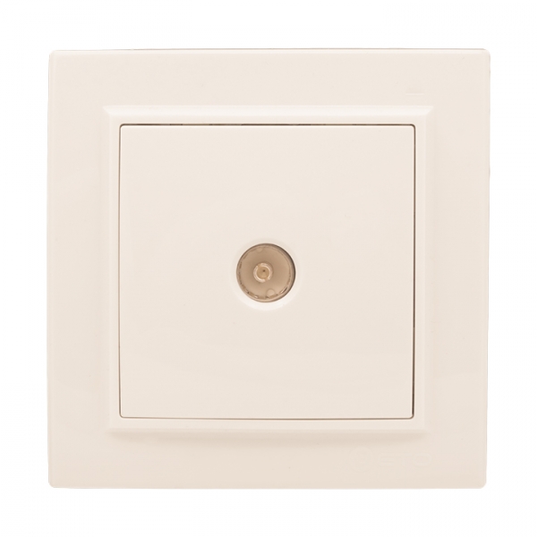 EKF Basic Минск Бежевый Розетка TV, 75Ом, 5-862МГц, СП