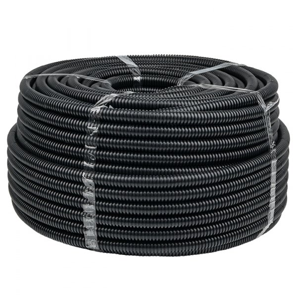 EKF PROxima Труба гофр. FRHF с зондом d50мм (20м.) черная Plast