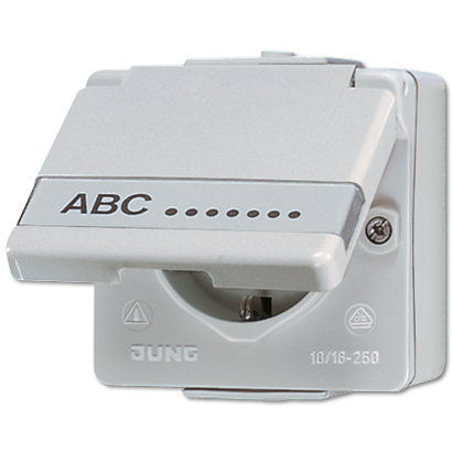 JUNG Штепсельная розетка SCHUKO для накладного монтажа 16A 250V ~ 620N