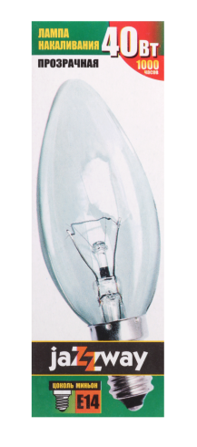 Купить Jazzway Лампа накаливания B35 240V 40W E14 clear .3320539