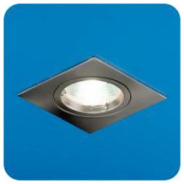 Купить Italmac Ferrum 51 3 06 Светильник встраиваемый квадрат MR16 1x50W GU5.3 никель повор.