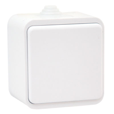 UNIVersal "Клио" Выключатель Бел 1 кл. IP44 К2221