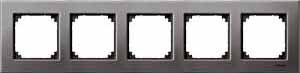 Купить SE Merten SM M-Elegance Серый родий Рамка 5-ая MTN403514