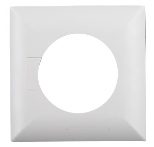 BEG Квадратная декоративная рамка для датчиков серии PD3N-FC, размеры 83 x 83 x 8 мм, белый 92991