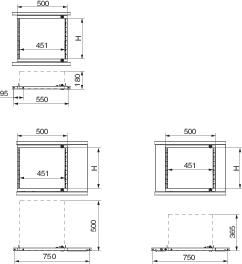 Купить SE SF/SM Укороченная поворотная монтажная рама для стоек 19" 9U NSYRSWP9