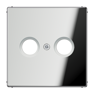 JUNG LS 990 Блестящий хром Накладка TV-FM розетки GCR2990TV