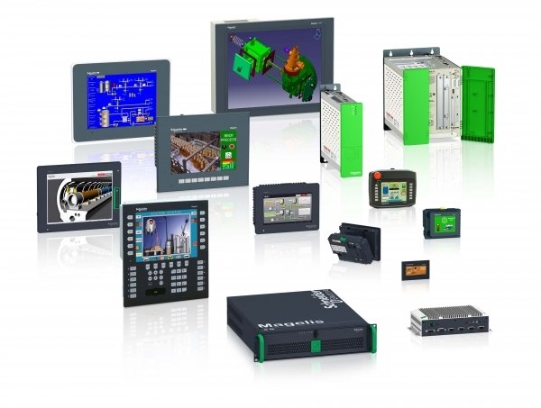 Купить SE Magelis Сенсорный цветной терминал 7" 800х480 8 кн., RJ45 RS232/485 SUB-D Eth 96Mб/512кБ слот SD HMIGTO3510