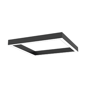 Varton Светодиодный светильник Х-line квадратный подвесной 80 Вт 4000 К 1070x1070x100 мм RAL9005 черный муар с рассеивателем опал V1-R0-9S823-02OP0-4008040