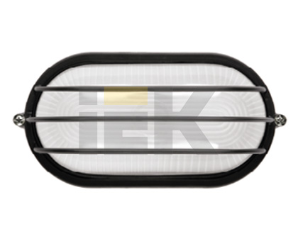 IEK Светильник НПП1406 черный/овал сетка 60Вт IP54 LNPP0-1406-1-060-K02