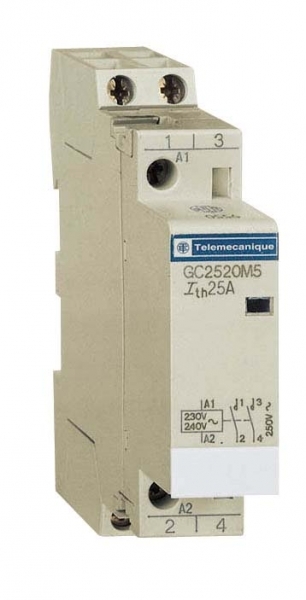 SE Contactors K Контактор модульный 2P (НО+НЗ) 16А цепь управления 220В 50Гц GC1611M5 SE Contactors K Контактор модульный 2P (НО+НЗ) 16А цепь управления 220В 50Гц GC1611M5
