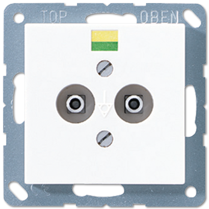 JUNG Штепсельная розетка для выравнивания потенциалов, белый A565-2BFWW