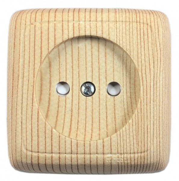 Hegel Альфа наруж Сосна РА16-103-02 Розетка, с изол. пластиной