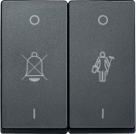 Купить SE Merten SM Антрацит Две клавиши с маркировкой «перечёркнутый звонок» и «горничная» (MTN435614)