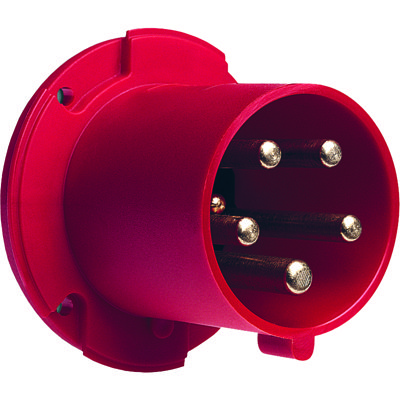 ABB BU Вилка панельная с прямым фланцем 263BU6, 63A, 2P+E, IP44, 6ч 2CMA167212R1000