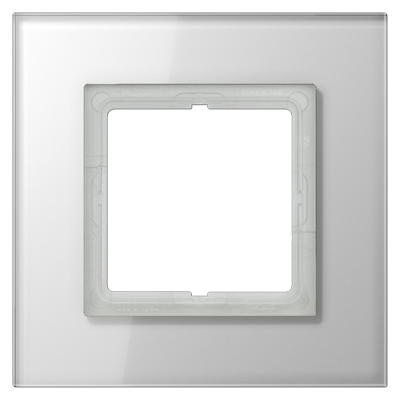 JUNG LS plus Стекло белое Рамка 1-ая LSP981GLWW